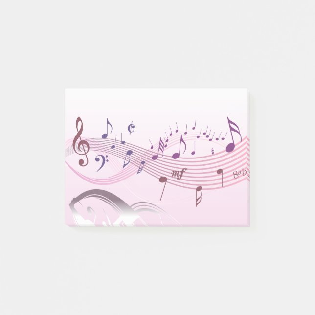Bloco De Notas notas musicais (Frente)