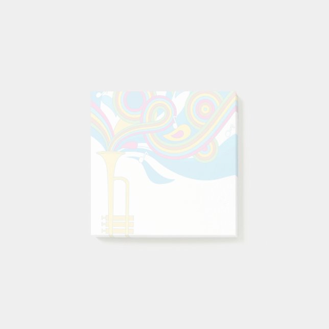 Bloco De Notas Notas Musicais do Arco-Íris (Frente)