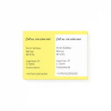 Notas para o seu folheto