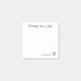 Bloco De Notas notas para Poesia em um Pote