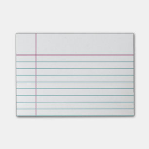 Bloco De Notas Notas pegajosas alinhadas customizáveis do papel
