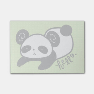 Bloco De Notas notas pegajosas da panda preguiçosa