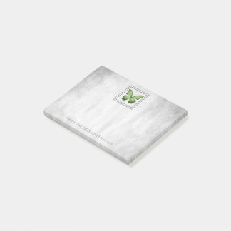 Bloco De Notas Notas personalizadas da borboleta verde