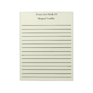 Bloco De Notas Notas personalizadas da mesa de