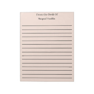 Bloco De Notas Notas personalizadas da mesa de