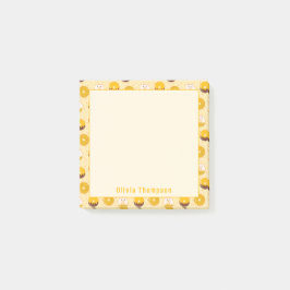 Bloco De Notas Notas personalizadas da Rosquinha do Urso Kawaii