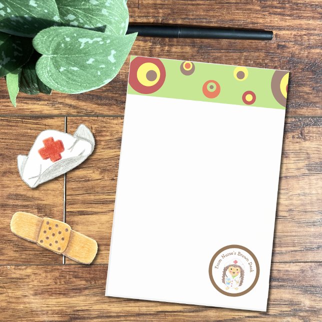 Bloco De Notas Notas personalizadas de animação de enfermeiros es (Criador carregado)