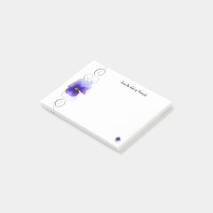 Bloco De Notas Notas Personalizadas de Pansy Roxo