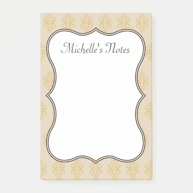 Bloco De Notas Notas Personalizadas de Renda Vintage (Frente)