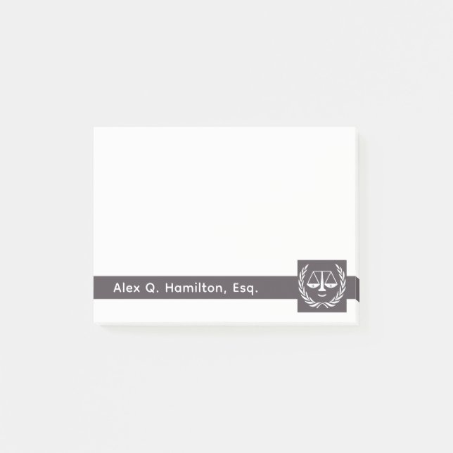 Bloco De Notas Notas personalizadas do advogado (Frente)