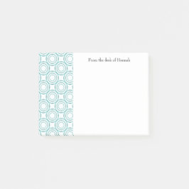 Bloco De Notas Notas Personalizadas do Padrão do Círculo de Vinta