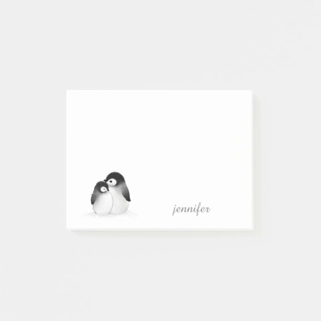 Bloco De Notas Notas personalizadas do Pinguin pós-it® (Frente)
