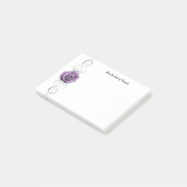 Bloco De Notas Notas personalizadas do Rosa roxo