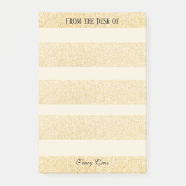Bloco De Notas Notas Personalizadas Elegantes Douradas