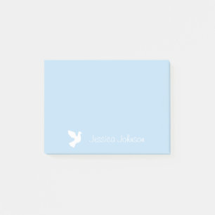 Bloco De Notas Notas personalizadas pós-it® com pombos brancos