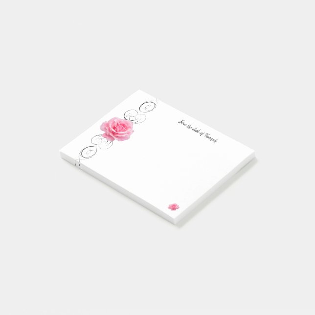 Bloco De Notas Notas personalizadas rosa rosa rosa rosa rosa (Inclinado)