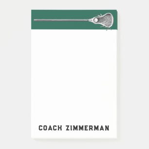 Bloco De Notas Notas personalizadas sobre presentes de lacrosse