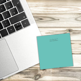 Bloco De Notas Notas personalizadas verde-teal
