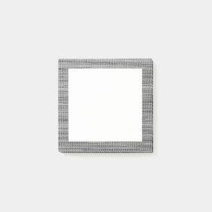 Bloco De Notas Notas pós-it® enquadradas pelo Tecido Faux