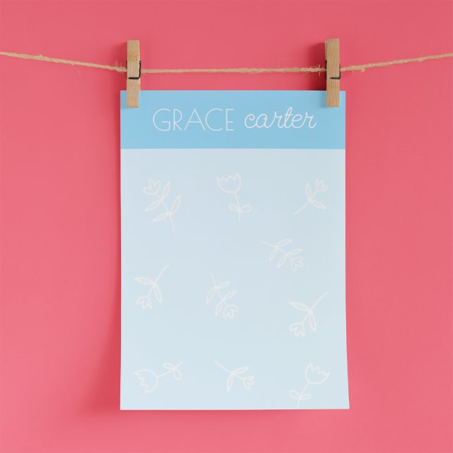 Bloco De Notas Notas pós-ti® das flores (Criador carregado)