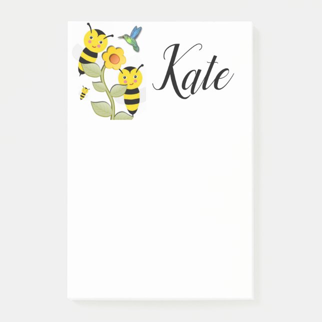 Bloco De Notas Notas Post-it Abelha (Frente)