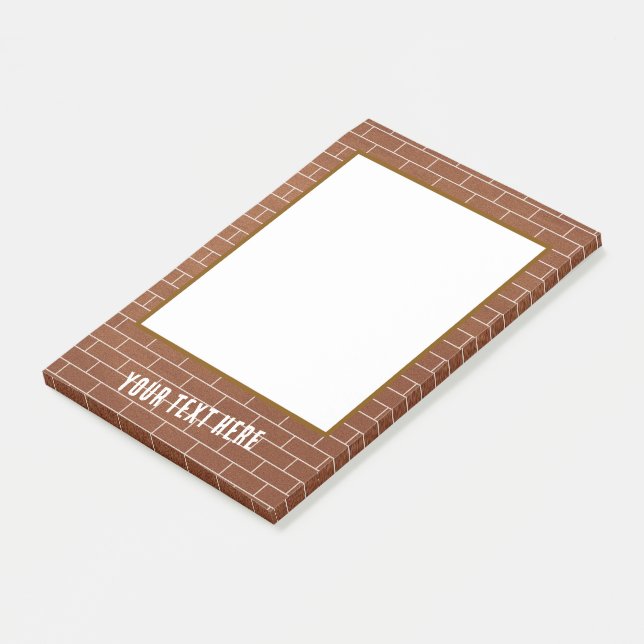 Bloco De Notas Notas Post-it® com Texto Personalizado Parede de T (Inclinado)