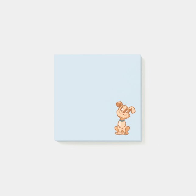 Bloco De Notas Notas Post-it® de cachorro fofo (Frente)