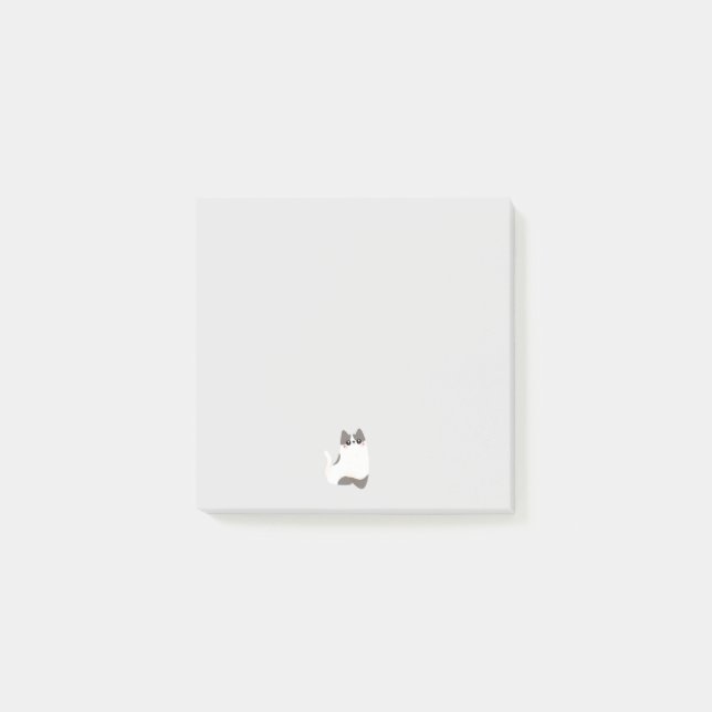 Bloco De Notas Notas Post-it de gatinho (Frente)