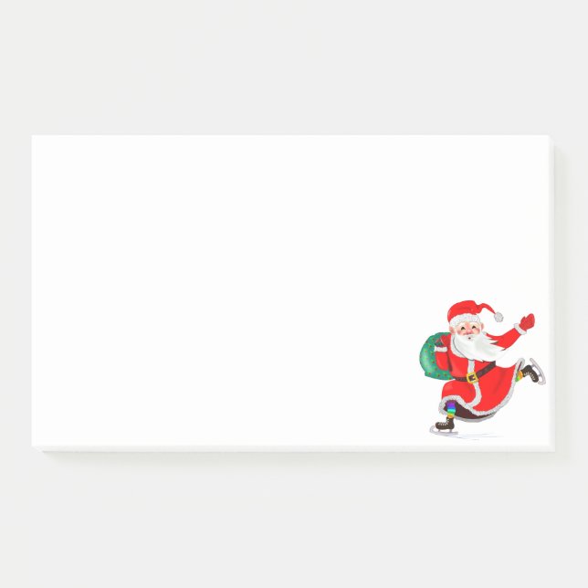 Bloco De Notas Notas Post-it® do Papai Noel (Frente)