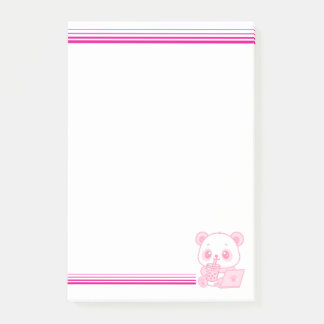 Bloco De Notas Notas Post-it® Panda Lindo