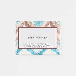 Bloco De Notas Notas postadas da Chevron congeladas