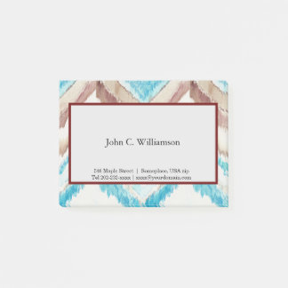 Bloco De Notas Notas postadas da Chevron congeladas