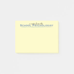 Bloco De Notas Notas Postadas do psicólogo da escola clássica