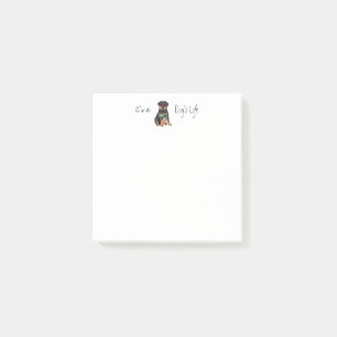 Bloco De Notas Notas Postadas do Summer Rottweiler