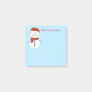 Bloco De Notas Notas Postes de Snowman de Natal