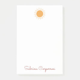 Bloco De Notas Notas simples e simples de posto personalizadas