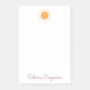 Bloco De Notas Notas simples e simples de posto personalizadas