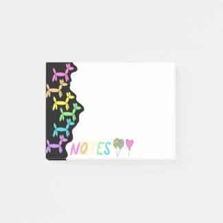 Bloco De Notas Notas sobre animais balões