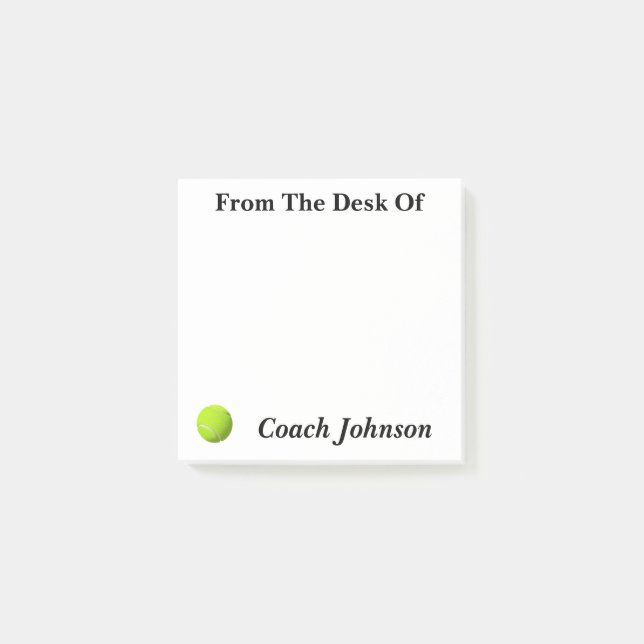 Bloco De Notas Notas sobre temas de tênis (Frente)