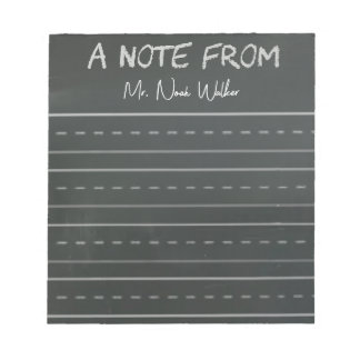 Bloco De Notas Notas Temáticas de Quadro Negro