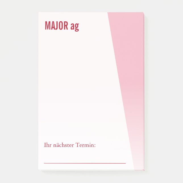 Bloco De Notas Notas únicas legal e ricos (Frente)