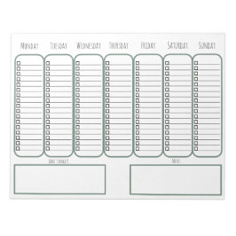 Bloco De Notas Notebook (27,94 x 21,59 cm), 40 páginas - Lista