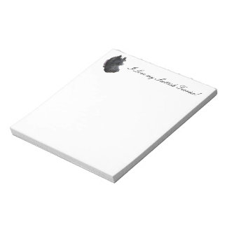 Bloco De Notas Notebook 'Amo meu Terrier escocês'