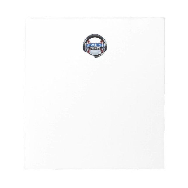 Bloco De Notas Notebook com toques de beisebol (Frente)