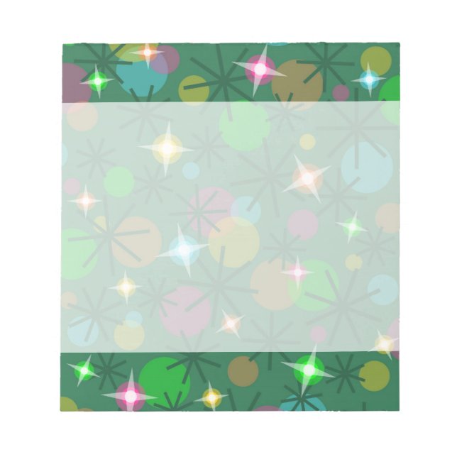 Bloco De Notas Notebook das luzes de Natal (Frente)