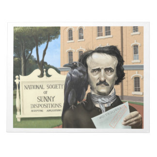 Bloco De Notas Notebook Engraçado Edgar Allen Poe Humor