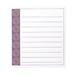 Bloco De Notas Notebook LABYRINTH MOSAIC 5.5x6 + Linhas