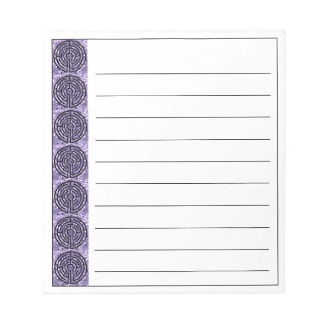 Bloco De Notas Notebook LABYRINTH VI 5.5x6 + Linhas (Frente)