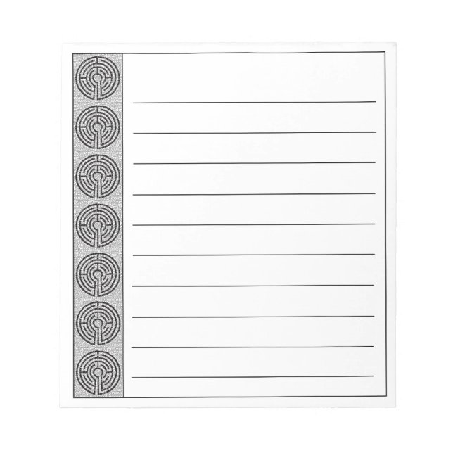 Bloco De Notas Notebook LABYRINTH VII 5,5x6 + Linhas (Frente)