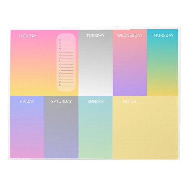 Bloco De Notas Notebook Neon 8x11 (Frente)